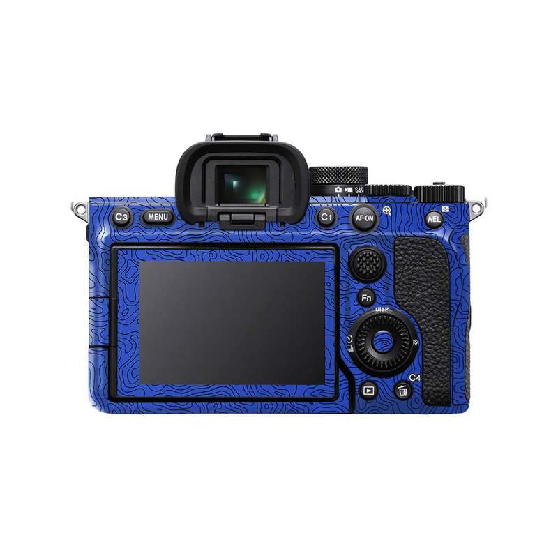 Blue Doodle Camera Skin