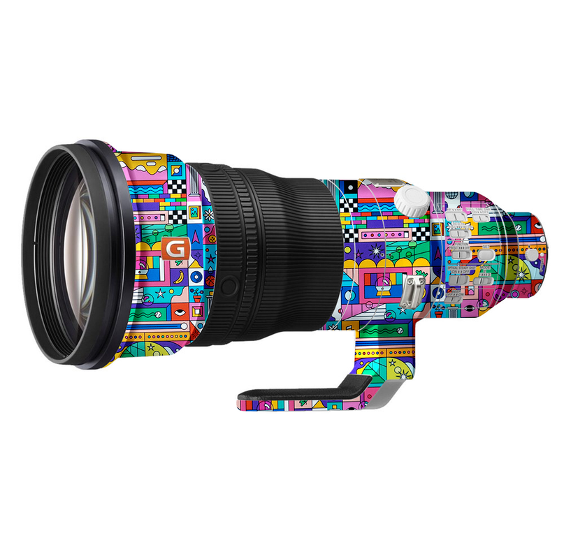 Doodles Pattern Camera Lens Skin