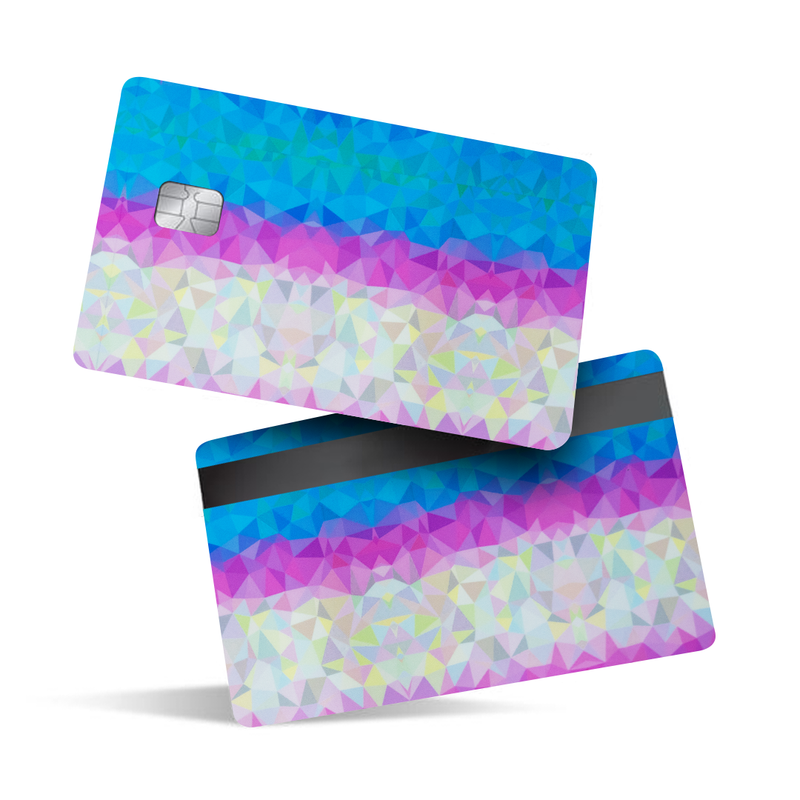 Diamond Gradient Pattern Debit Card Skins & Credit Card Wrap