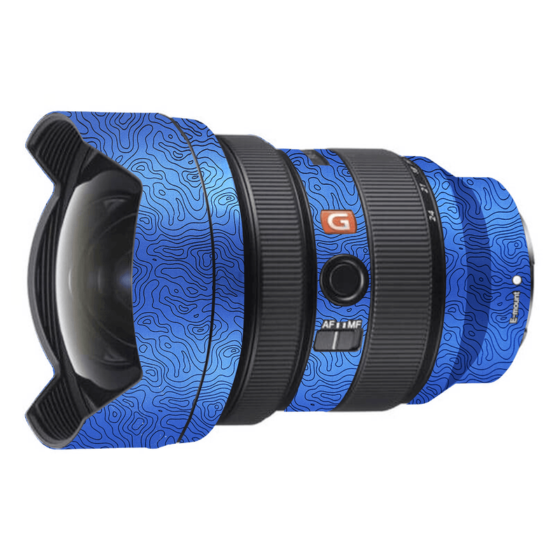 Blue Doodles Camera Lens Skin