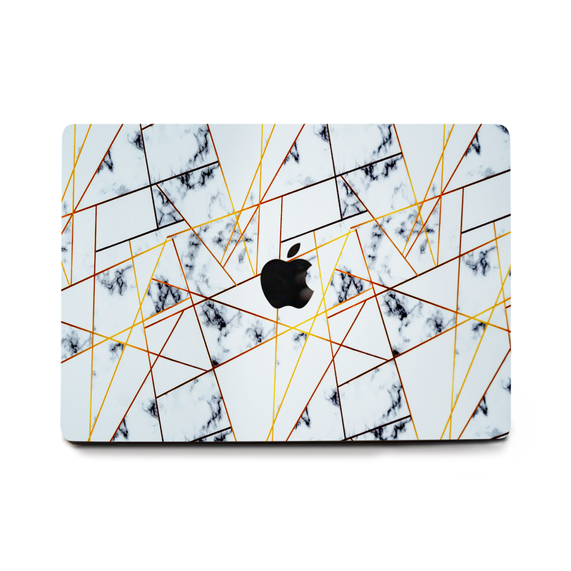 White Marble Laptop Skin