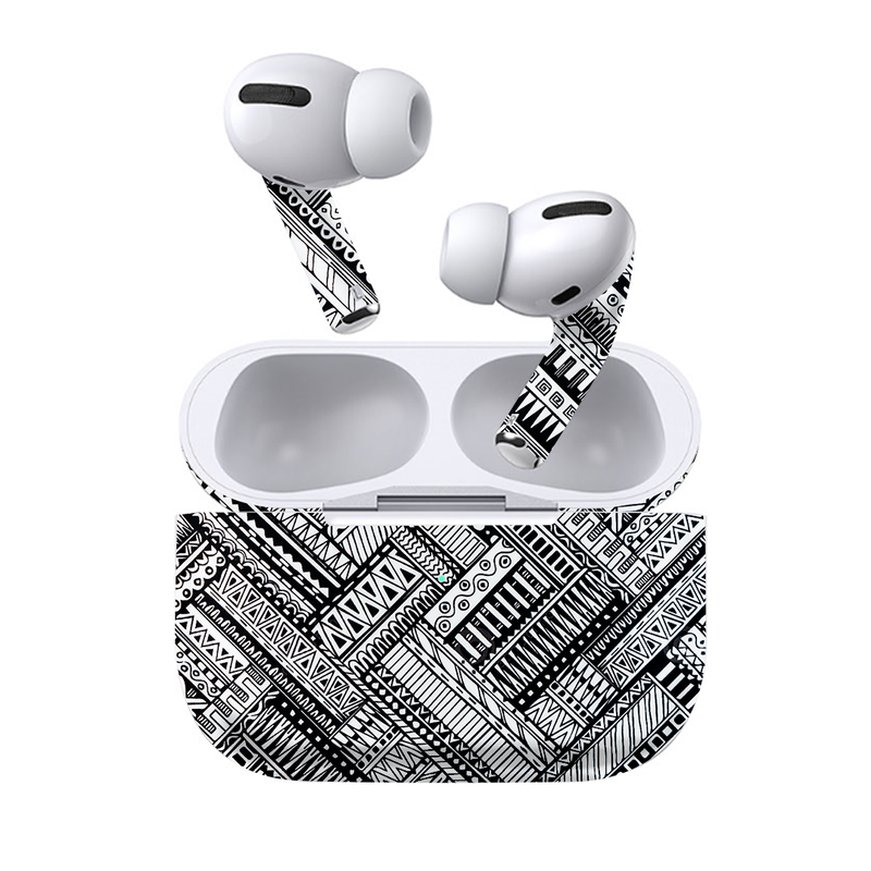 Mandela White and Black Earbuds skin