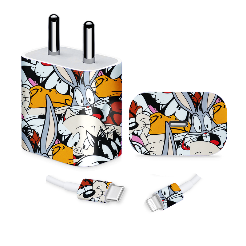 Rabbit Cartoon Charger Skin