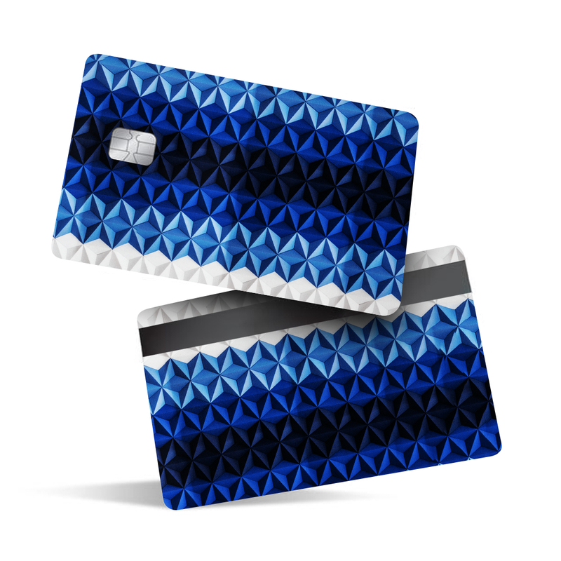 Blue Diamond Pattern Debit Card Skins & Credit Card Wrap
