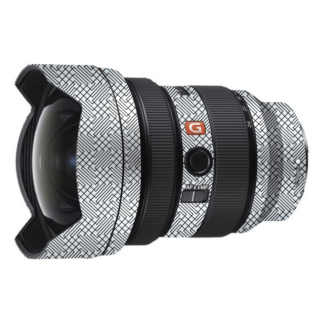 Geometric Black Line Pattern Camera Lens Skin