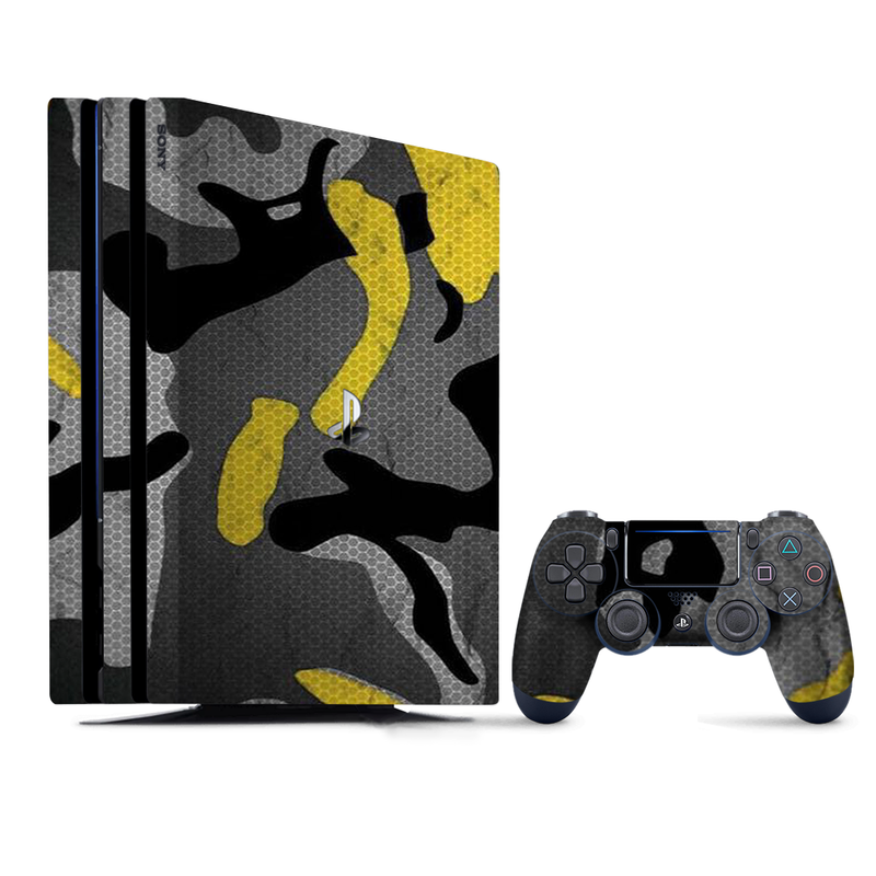 Yellow Camouflage PlayStation 4 |PS4 Pro Skin