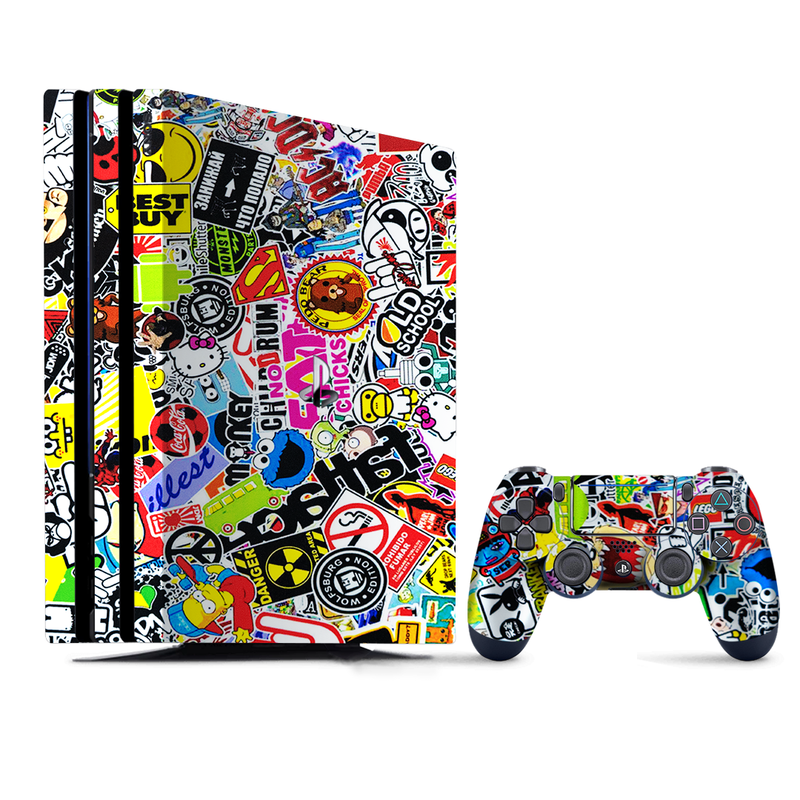 Jumbled Abstract Doodle PlayStation 4 |PS4 Pro Skin