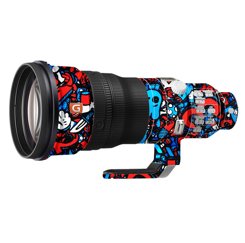 Cartoon Doodles Camera Lens Skin