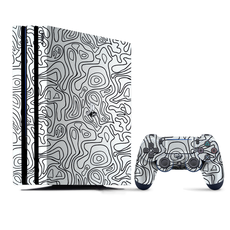 White Doodles PlayStation 4 |PS4 Pro Skin