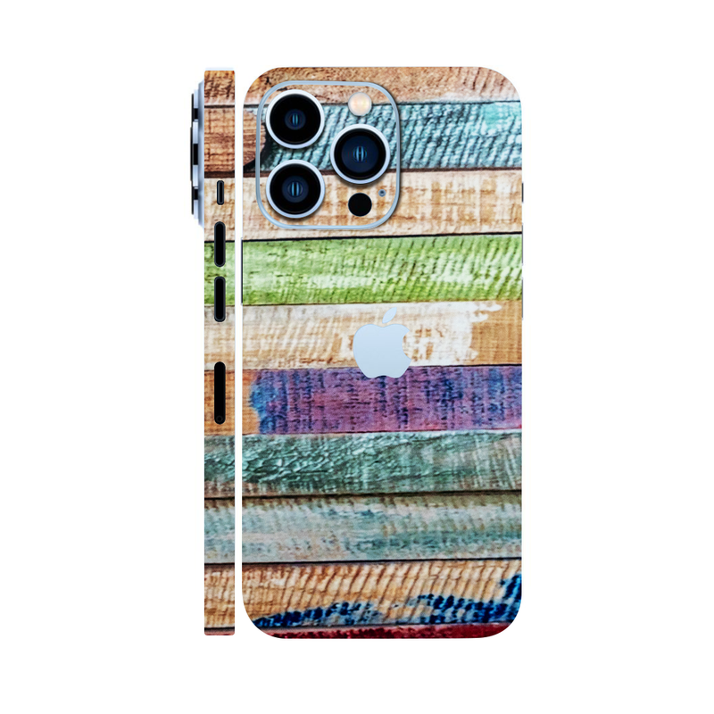 Colorful Wood Mobile Skin
