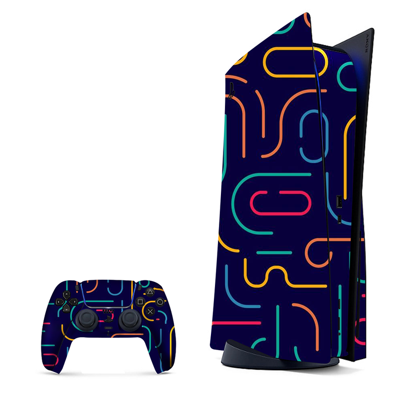 Geometric Mobile Pattern Playstation 5 Skin|PS5