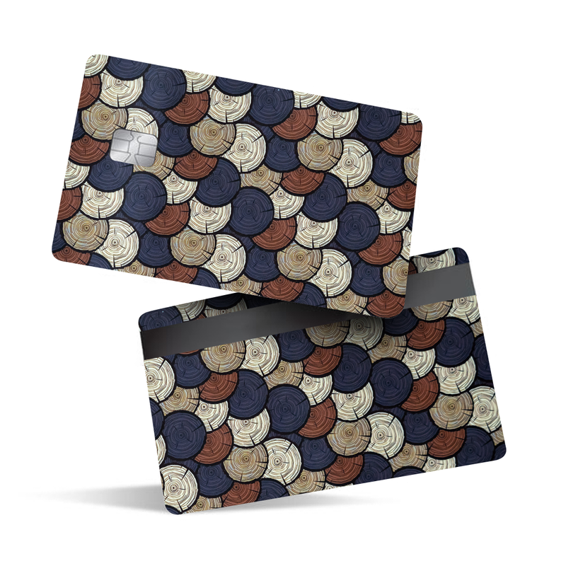 Wood Graphics Debit Card Skins & Credit Card Wrap