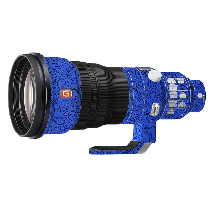 Blue Doodles Camera Lens Skin