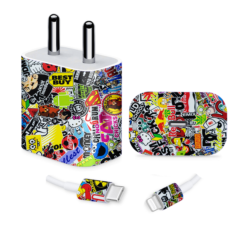 Jumbled Sticker Charger skin