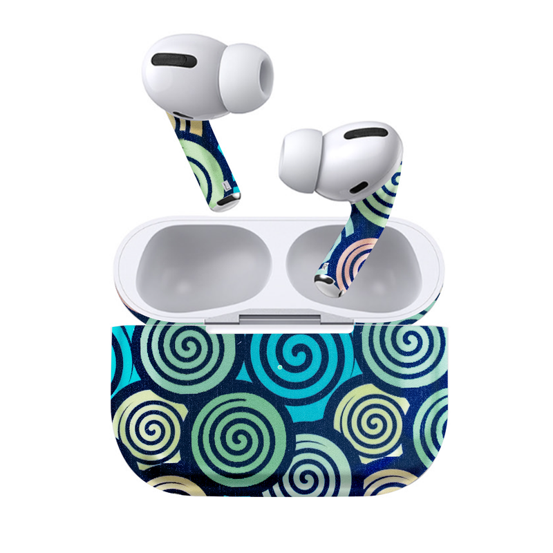 Japan Wave Art Design Earbuds skin