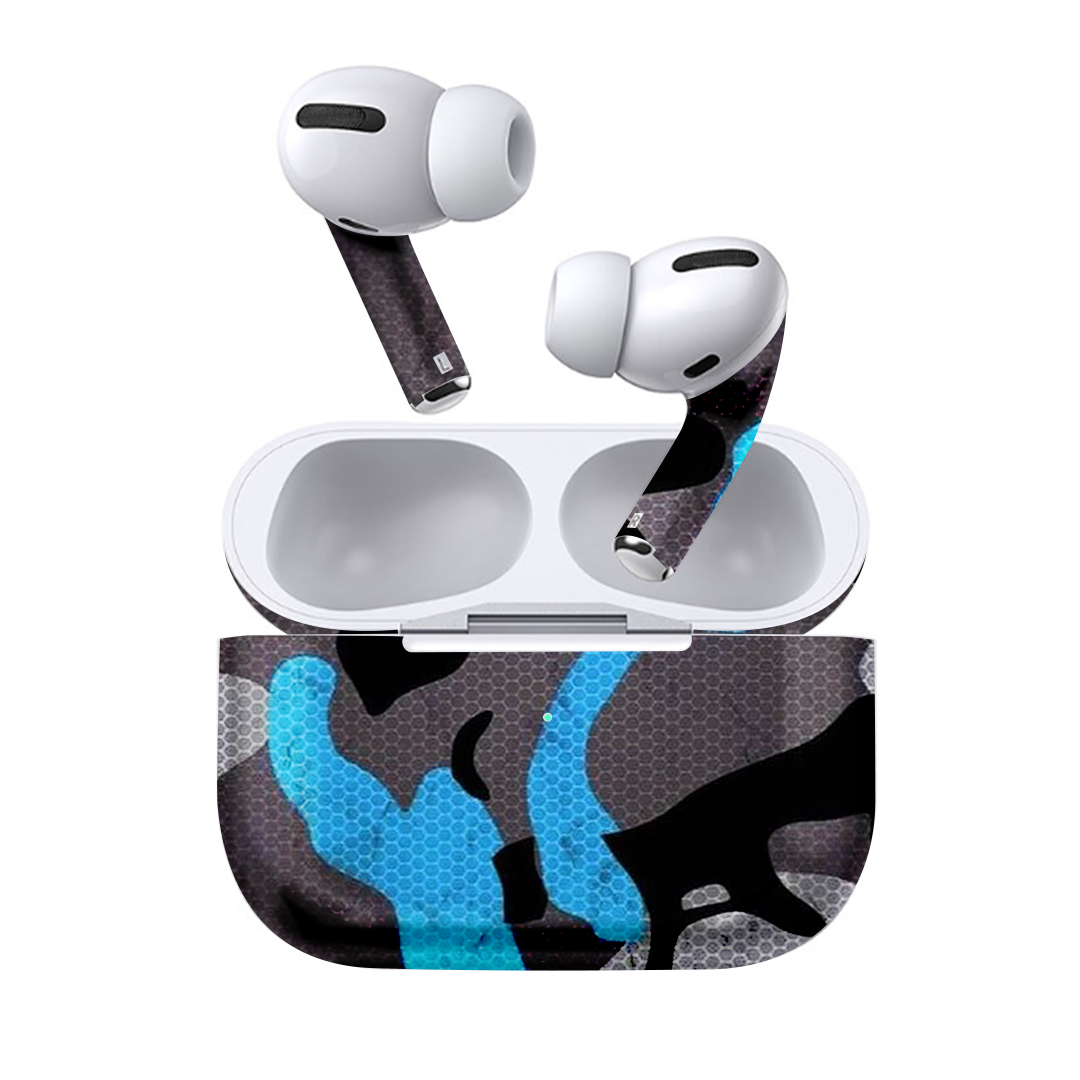Blue Camo Earbuds Skin