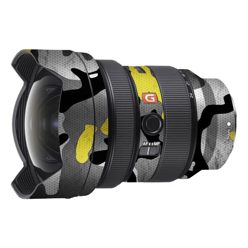 Yellow Camouflage Camera Lens Skin