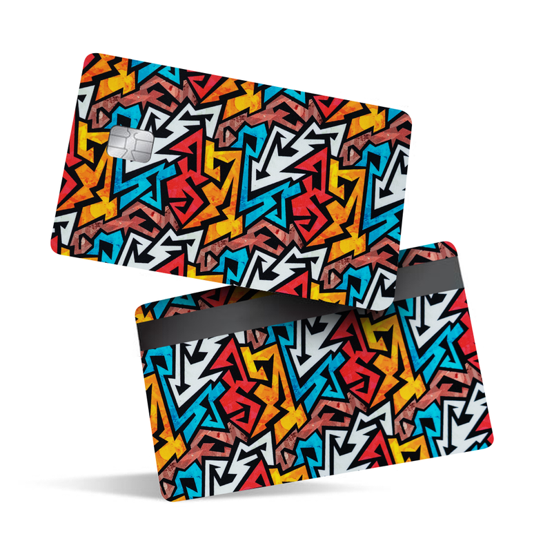 Graffiti Graphics Pattern Debit Card Skins & Credit Card Wrap