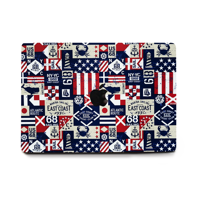 Abstract USA Flag Laptop Skin