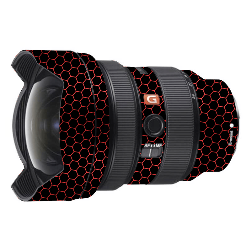 Red Honeycomb Camera Lens Skin