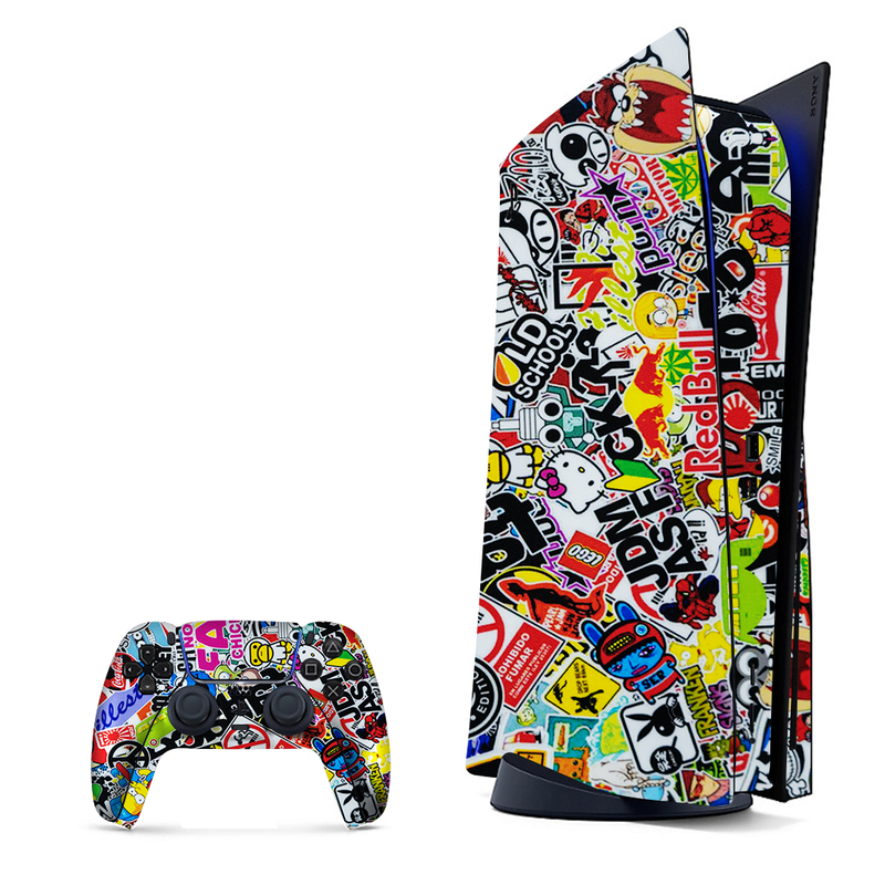Jumbled Abstract Doodle Playstation 5 Skin|PS5