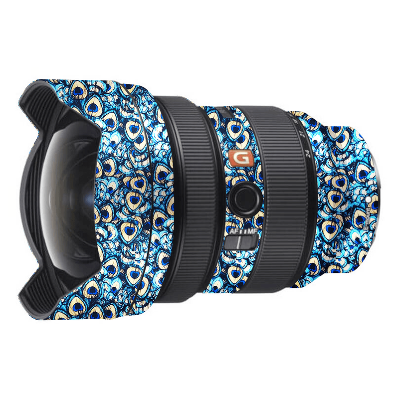 Peacock Wings Pattern Camera Lens Skin