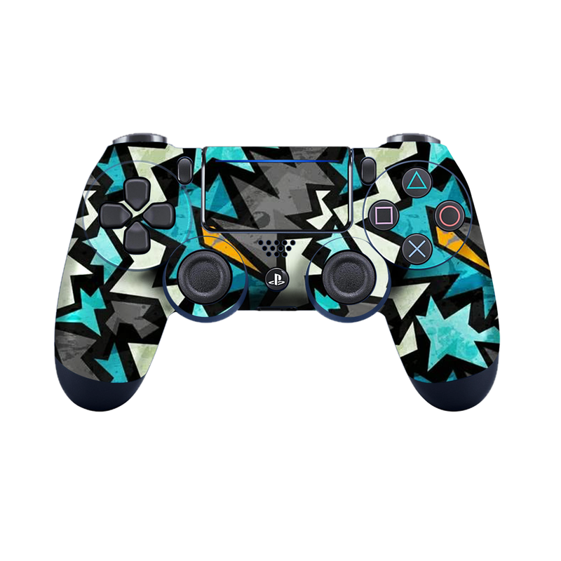 Abstract Graphic Pattern - Blue Controller Skin