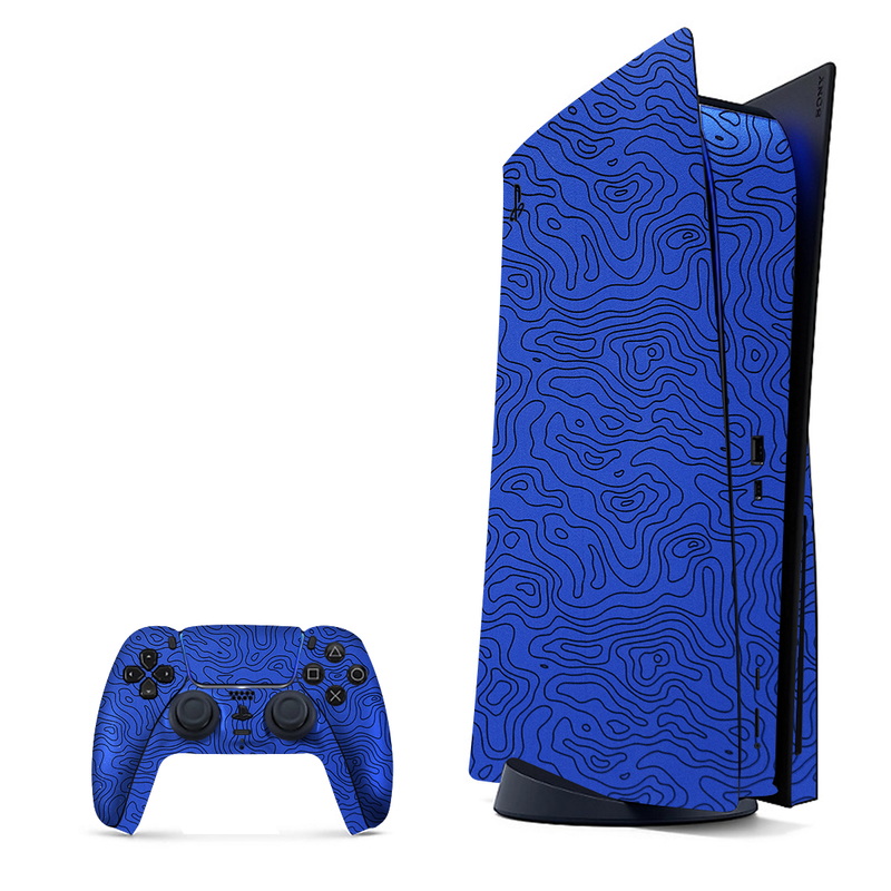 Blue Doodles Playstation 5 Skin|PS5