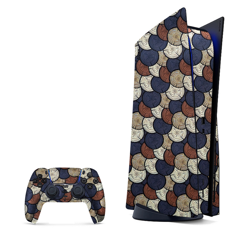 Wood Graphics Playstation 5 Skin|PS5