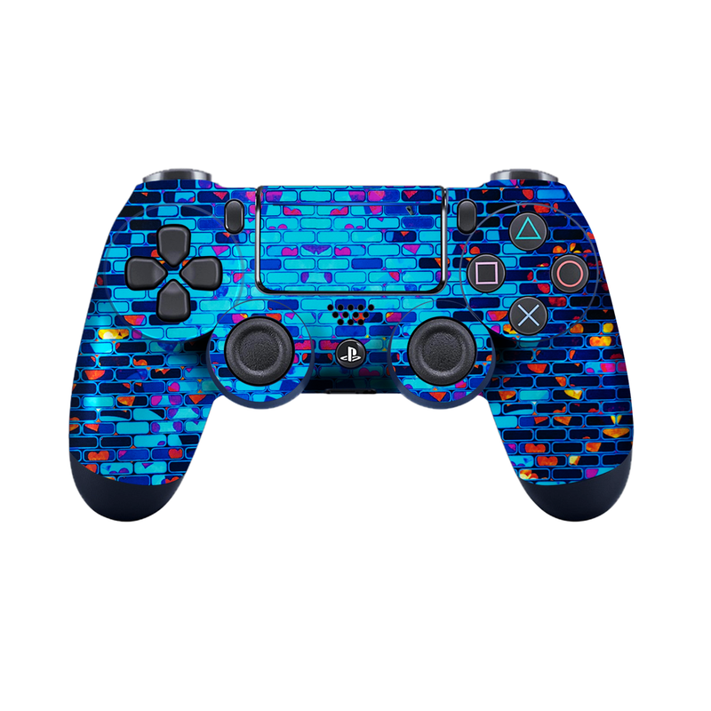 Colorful Brick Wall Pattern Controller Skin