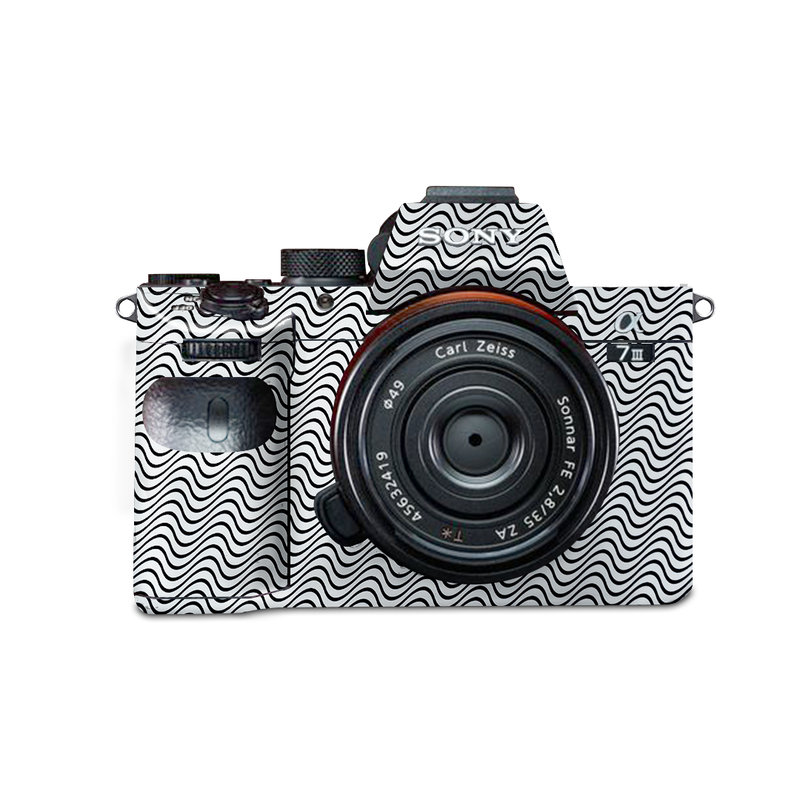 Black Wave Line Camera Skin