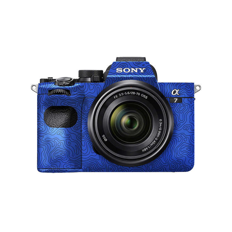 Blue Doodle Camera Skin