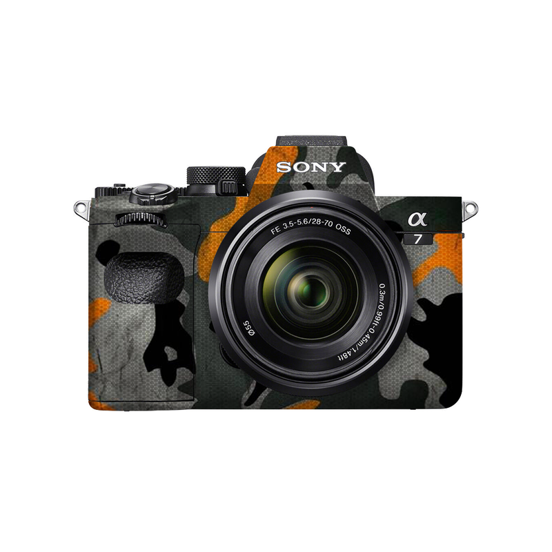 Orange Camo Camera Skin