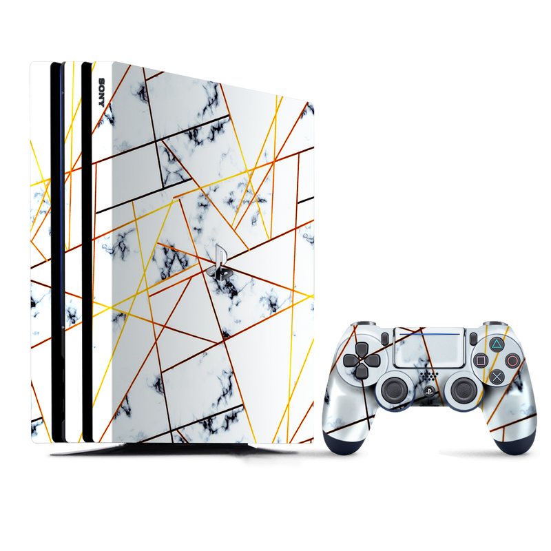 White Marble Pattern PlayStation 4 |PS4 Pro Skin