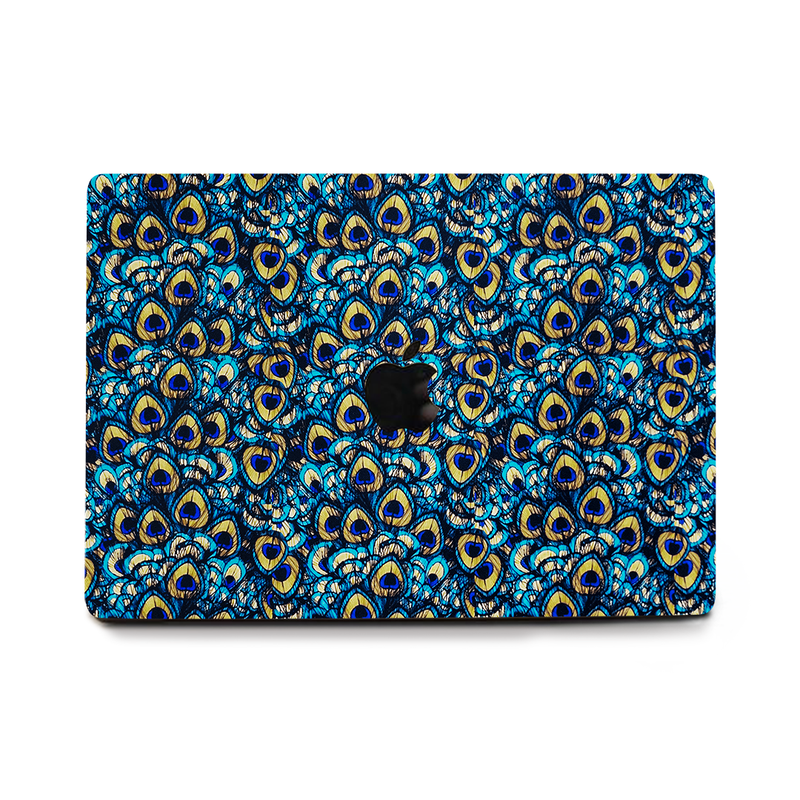 Colorful Peacock Wings Laptop Skin
