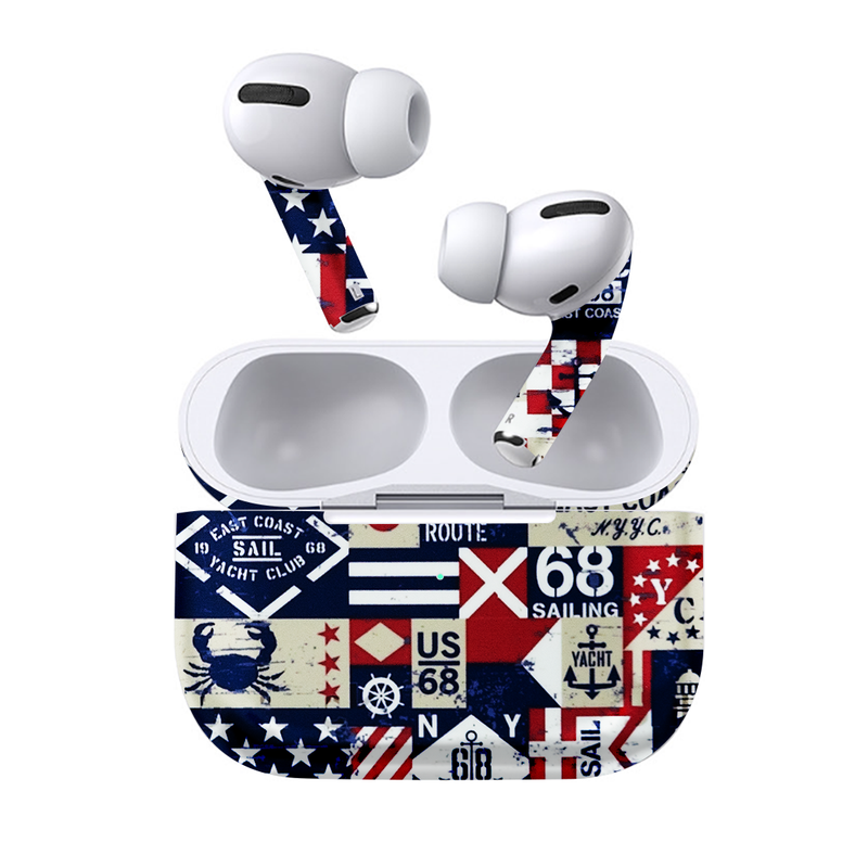 Abstract USA Flag Earbuds skin