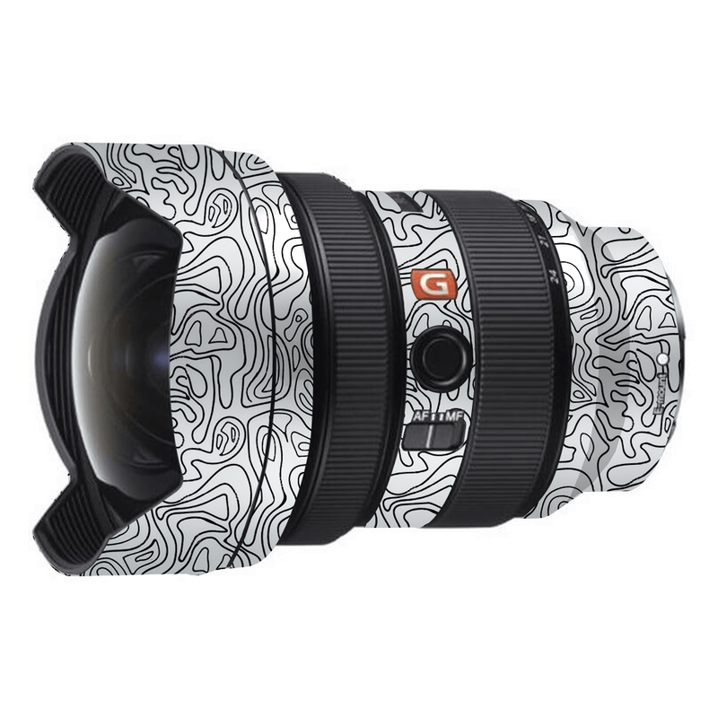 White Doodles Camera Lens Skin