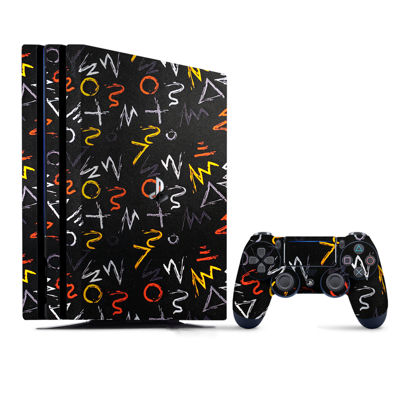 Scribble Pattern PlayStation 4 |PS4 Pro Skin