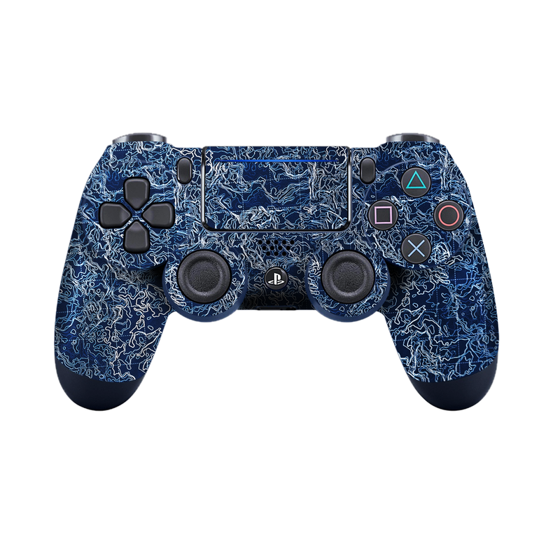 Blue Map Pattern Controller Skin