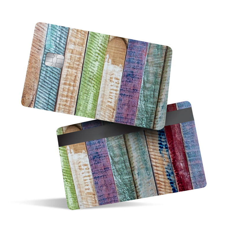 Pattern Wood Debit Card Skins & Credit Card Wrap