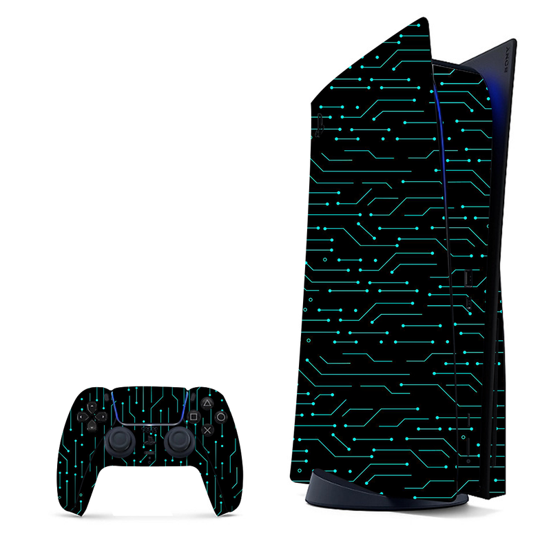 Circuit Line Pattern Playstation 5 Skin|PS5