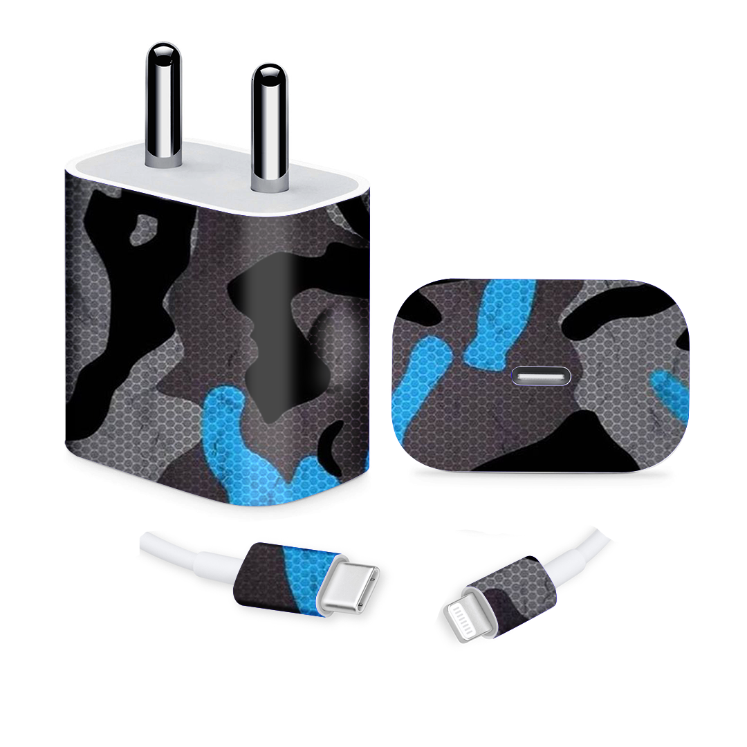 Blue Camo Charger Skin