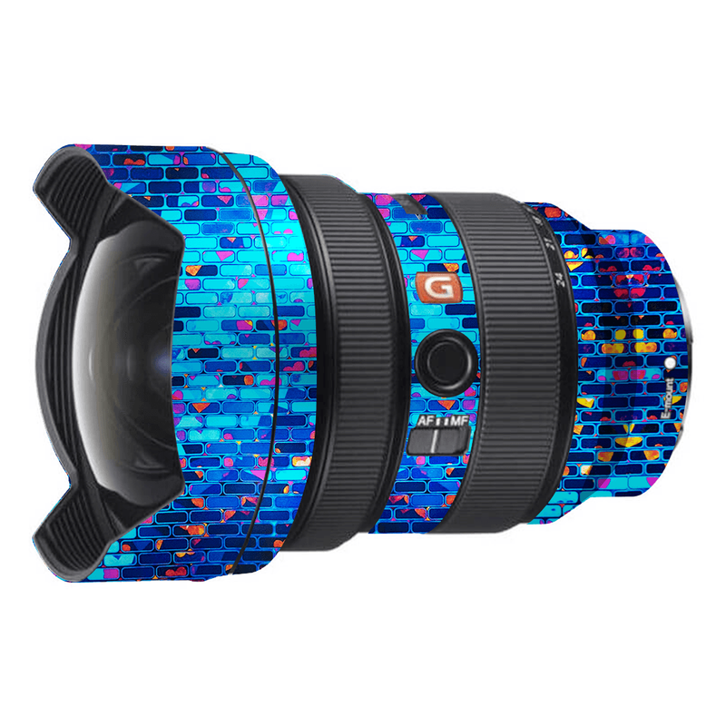 Colorful Brick Wall Pattern Camera Lens Skin