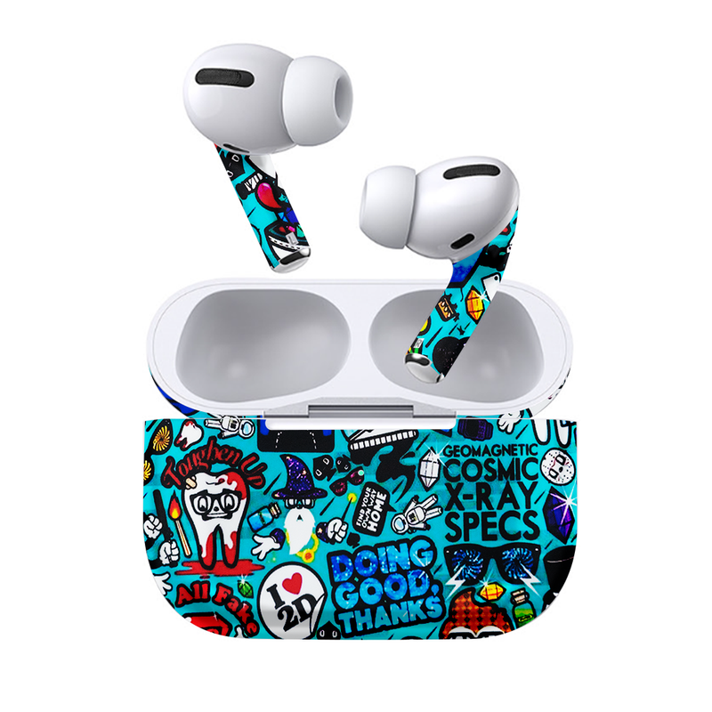 Cartoon Abstract Earbuds skin