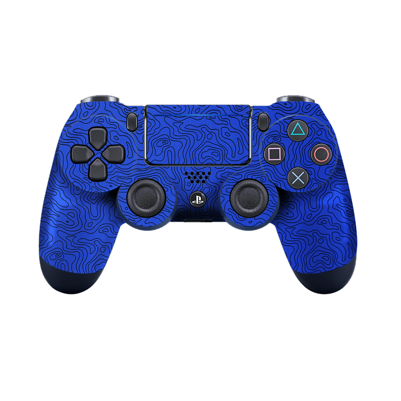 Blue Doodles Controller Skin