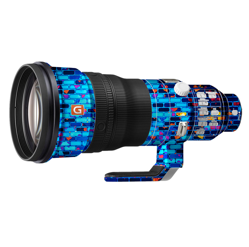 Colorful Brick Wall Pattern Camera Lens Skin