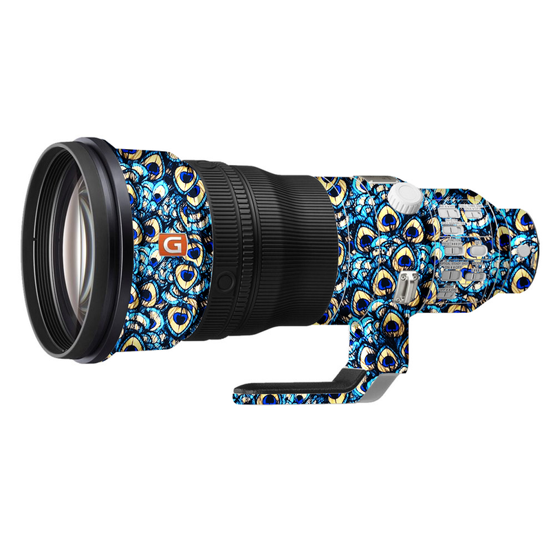 Peacock Wings Pattern Camera Lens Skin