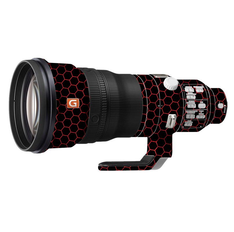 Red Honeycomb Camera Lens Skin