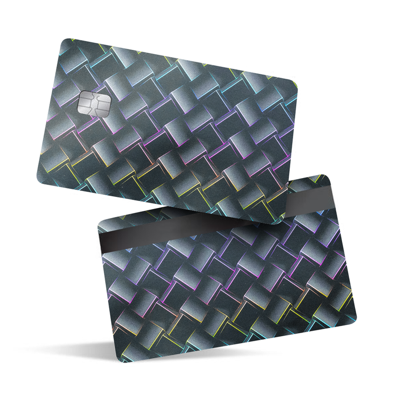 3D Gradient Pattern Debit Card Skins & Credit Card Wrap