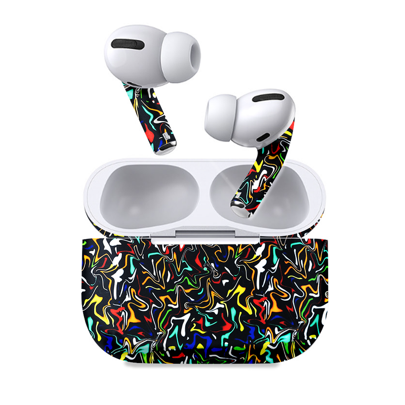 Abstract Oil Painting Earbuds skin